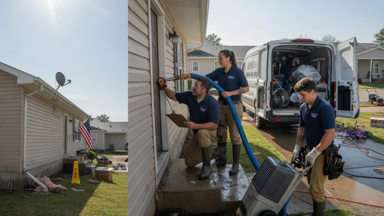 Ceiling Water Damage Restoration in Lowell, MI near me